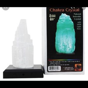 chakra selenite crystal lamp